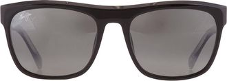 Maui Jim S-Turns Neutral Grey Rectangular Unisex Sunglasses 872-02 56