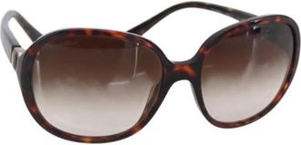 Chanel Pre-owned Accessories, female, Brown, Size: ONE SIZE Pre-owned Plastic Sunglasses