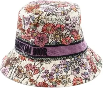 Dior Pre-owned Cappello a secchiello in cotone D-Bobby - - Pre-owned - Donna - Multicolore - ONE SIZE