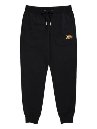 Psycho Bunny logo-embroidered track pants - Black