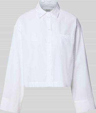 Selected Oversized Hemdbluse aus reiner Bio-Baumwolle Modell Astha in Weiss, Gr&ouml;&szlig;e 34