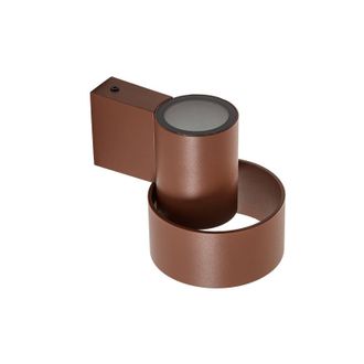 Lucande Lucande L&aacute;mpara De Pared Exterior elune En Marr&oacute;n Aluminio