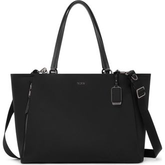 Tumi Valetta Large Tote in Black/Gunmetal at Nordstrom