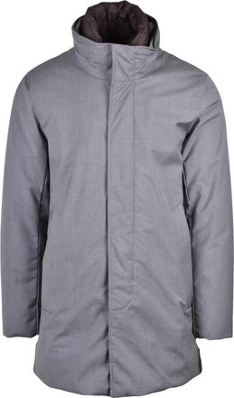 Woolrich Giaccone Jas - Heren - Mantel - Grijs - L - Leer - Jassen