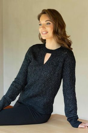 Mart Visser Lexie Lurex Trui Zwart