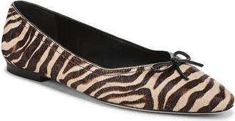 Veronica Beard Cailey Ballet Flat in Ziger Brown Calf Hair at Nordstrom, Size 8.5