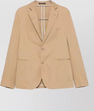 Emporio Armani cotton single-breasted coat