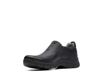 Clarks Walpath Step Mens Lace-up Boots Black Leather : 10.5 D - Medium, Leather/Rubber