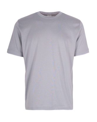 Eleventy Contrast Trim Crewneck T-Shirt