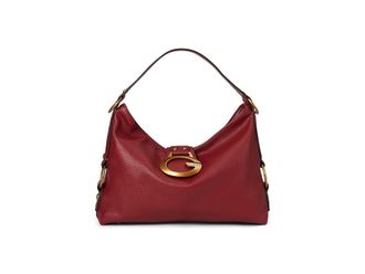 Guess Camden Shoulder Bag Womens Handbags Red, Leather