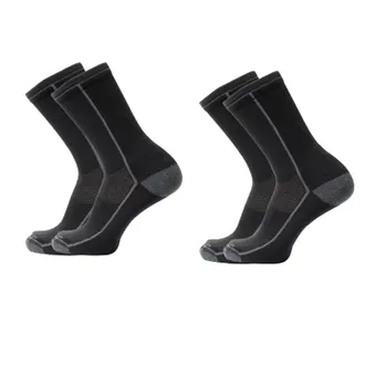 Rei Co-Op COOLMAX EcoMade Ultralight Tech Hiking Crew Socks - 2 Pairs Black XL