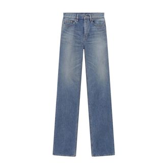 Saint Laurent Dames, Jeans, Blauw, Maat: W31 Katoen