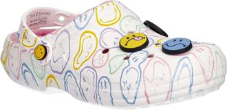 Crocs Schoenen, Dames, Veelkleurig, 37 EU, Leer, Smiley Classic Lined Clog