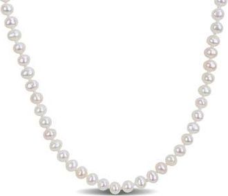 Delmar Cultured Pearl Necklace, 3-4mm in White at Nordstrom Rack
