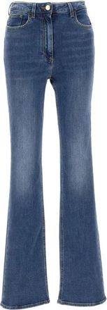 Elisabetta Franchi Flared Jeans - Dames - Flared Jeans - Blauw - W30 - Katoen - Jeans