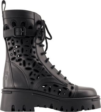 Valentino Garavani Combat Lace-Up Boots