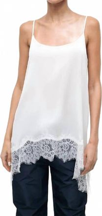 Staud Chloe Silk Cami Top In Ivory