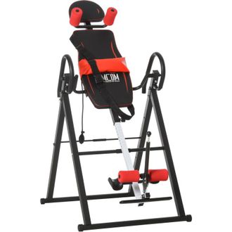 HOMCOM Panca Inversa con Angolo e Altezza Regolabile in Acciaio e Plastica