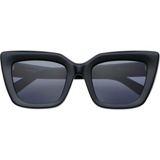 Freyrs Eyewear Portofino Cat Eye Sunglasses in Black at Nordstrom