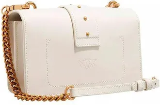 Pinko Womens Crossbody Bag White Polyamide Polyurethane Crossbody-bags