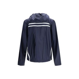 Prada Mens Blue Nylon Shell Jacket Clothing