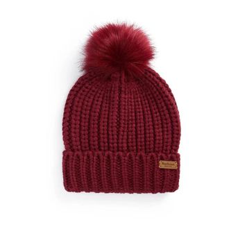 Barbour Cappello Saltburn - unisex - Hoeden - Rood - ONE Size - Leer - Accessoires
