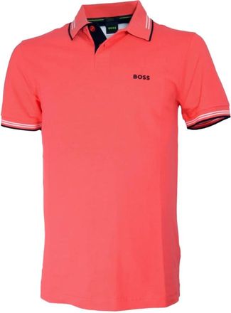 HUGO BOSS Paul Polo - Heren - Polos - Rood - S - Katoen - Tops