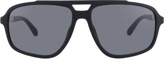 Emporio Armani Polarized Grey Navigator Mens Sunglasses EA4236U 5001T3 59