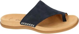 Gabor Schoenen, Dames, Blauw, 40 EU, Leer, Flip Flop