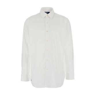 Polo Ralph Lauren Custom Fit Shirt - Heren - Zakelijke Overhemden - Wit - XL - Katoen - Overhemden