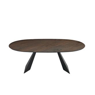 MondoViro Mesa fija con tapa de madera marr&oacute;n cm 210x109 75h