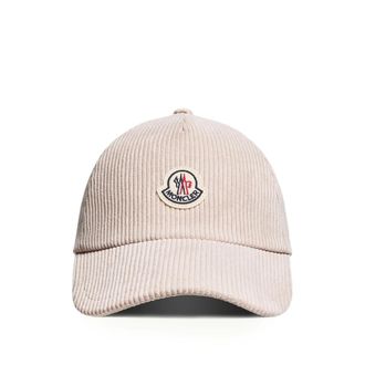 Moncler Corduroy Logo-patch Baseball Cap