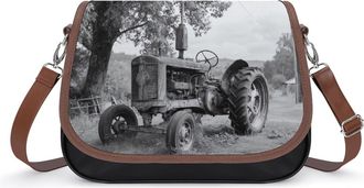 Generic Old Rusted Tractor Fashion Womens Crossbody Bags Novelty Handbag Shoulder Bag Purse