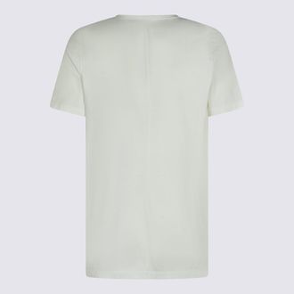 Rick Owens Mens T-Shirts And Polos Milk-Black _100 % Co