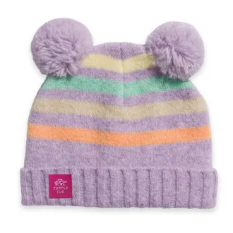 Turtle Fur Pom Party Beanie - Toddlers Purple