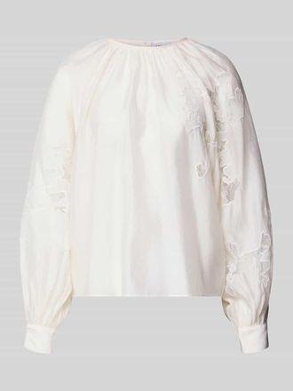 Copenhagen Muse Langarmbluse aus Lyocell-Mix Modell MOLLY in Offwhite, Gr&ouml;&szlig;e XL