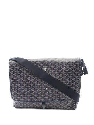 Goyard 2010s Capecian MM cross body bag - women - Calf Leather/Canvas - One Size - Blue