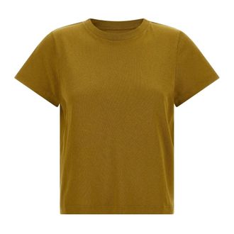 Khaite Emmylou T-shirt - Dames - Tops - Geel - Maat: L Katoen
