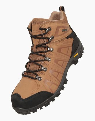 Mountain Warehouse Mens Mountain Warehouse Mens Hurricane Extreme Leather IsoGrip Waterproof Boots - Brown - Size: 10