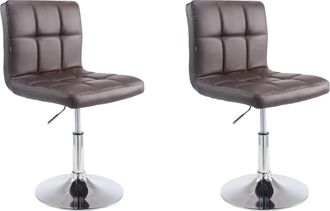 Clp Set De 2 Taburetes Lounger Palma V2 Marr&oacute;n