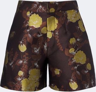 La DoubleJ Shorts Devon in jacquard floreale