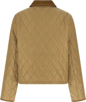 Burberry Womens Beige Polyamide Jacket Clothing