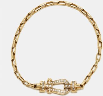 Fred Perry Force 10 Diamonds 18K Yellow Gold Bracelet