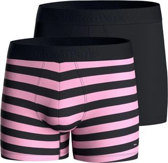 Eden Park Solid and Striped Boxer Pack - Heren - Onderbroek - Veelkleurig - 2XL - Katoen - Ondergoed