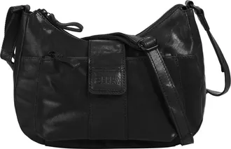 Spikes & Sparrow Umh&auml;ngetasche SPIKES & SPARROW, Damen, Gr. B/H/T: 29cm x 21cm x 6cm onesize, schwarz, Leder, vintage, Taschen Umh&auml;ngetasche, echt Leder