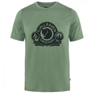 Fj&auml;llr&auml;ven Abisko Wool Classic S/S Merinoshirt f&uuml;r Herren | gr&uuml;n