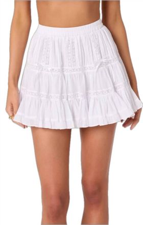 Astr Delia Mini Skirt In White