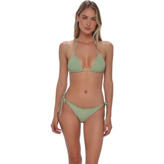 Swim Systems Kali Tie Side Bikini Swim Bottoms in Aloe Lurex at Nordstrom, Size X-Large