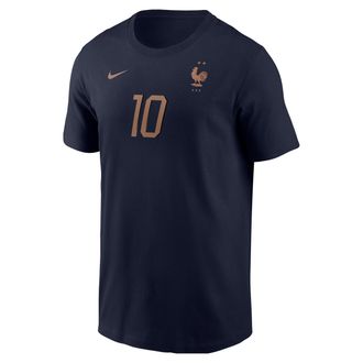 Nike Kylian Mbapp&eacute; FFF Nike Mens Soccer T-Shirt in Blue | M11332P375FNKM-NVY