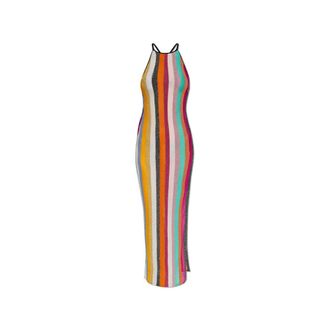 Missoni Maxi Dresses, female, Multicolor, Size: L Beach dress with lurex thread